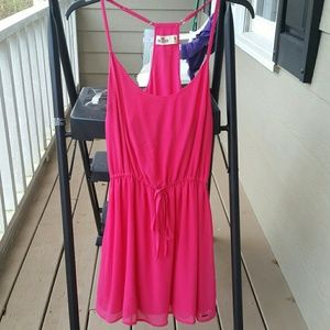Hollister Hot Pink Flowy Sundress